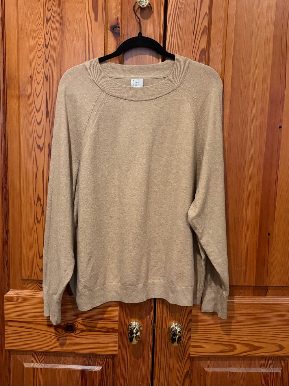 a new day Beige Crewneck Sweater